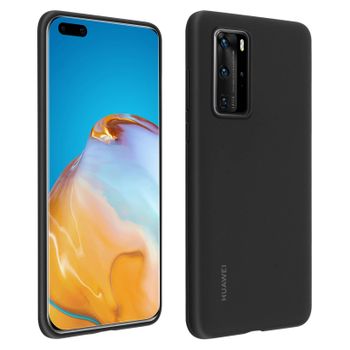 Carcasa Original Protectora Huawei P40 Pro De Silicona Flexible – Negro