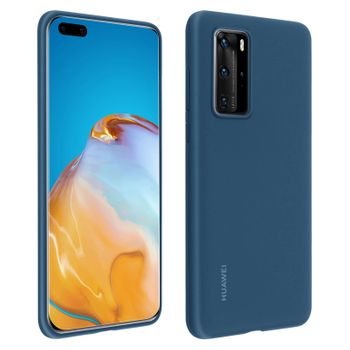 Carcasa Original Protectora Huawei P40 Pro De Silicona Flexible – Azul