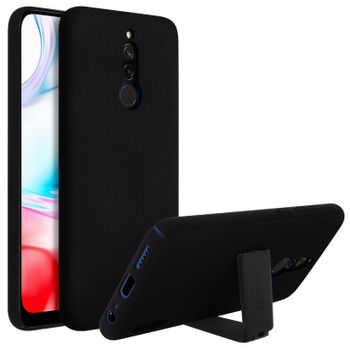 Carcasa Nillkin Xiaomi Redmi 8 Y Redmi 8a Trasera Reforzada + F. Soporte Negro