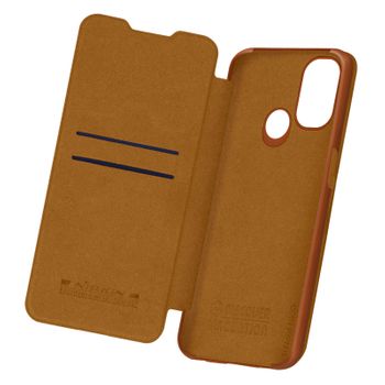 Funda Oneplus Nord N100 De Piel Monedero Qin De Nillkin – Marrón