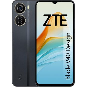 Zte Blade V40 Design, Smartphone 6.6" Fhd+, 6gb Ram, 128gb Almacenamiento, Triple Cámara 50mp, Batería De 4500mah, Carga Rápida 22,5w, Negro