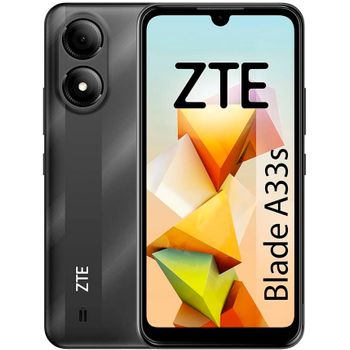 Zte Blade A33s, Smartphone 6.3", 2gb Ram, 32gb Almacenamiento, Cámara 5mp, Batería De 4000mah, Reconocimiento Facial, Dual Sim, Color Negro