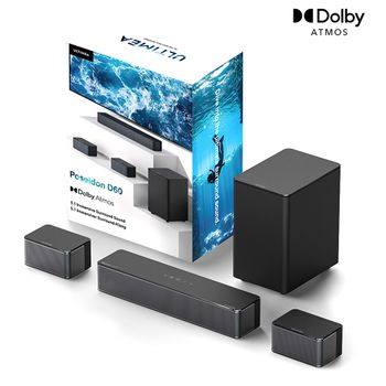 Soundbar Kit De Altavoces Subwoofer Ultimea Poseidon D60- Negro