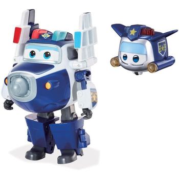 Super Wings - Transforming Paul Supercharge + Figura Super Mini Paul