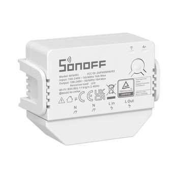 Módulo Microinterruptor 16a Conectado Por Wifi - Sonoff