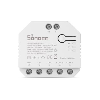 Interruptor Inteligente Wifi De 2 Canales - Sonoff