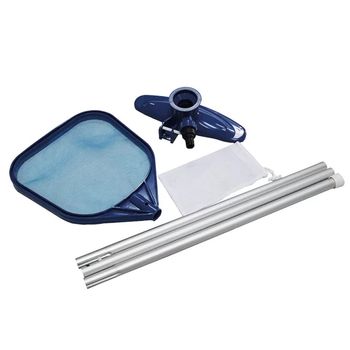 Kit De Piscinas Avenli, Incluye Barra De Aluminio, Cabezales Intercambiables Aspirador Y Skimmer. Tamaño 161cm