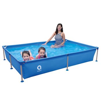 Piscina Tubular Avenli Steelsuper Frame Rectangular Pool Set. Capacidad 1287l. Medidas De 228cm X 159cm X 42cm