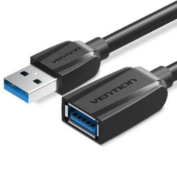 Cable Alargador Usb 3.0 Vention Vas-a45-b150/ Usb Macho - Usb Hembra/ 5gbps/ 1.5m/ Negro