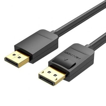 Cable Displayport 1.2 4k Vention Hacbf/ Displayport Macho - Displayport Macho/ 1m/ Negro