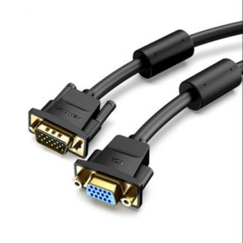 Cable Alargador Svga Vention Dagbf/ Vga Macho - Vga Hembra/ 1m/ Negro