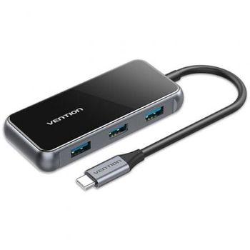 Hub Usb Tipo-c Vention Tfdhb/ 4xusb/ 1xusb Tipo-c Pd/ Gris