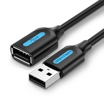 Cable Alargador Usb 2.0 Vention Cbibg/ Usb Macho - Usb Hembra/ 480mbps/ 1.5m/ Negro