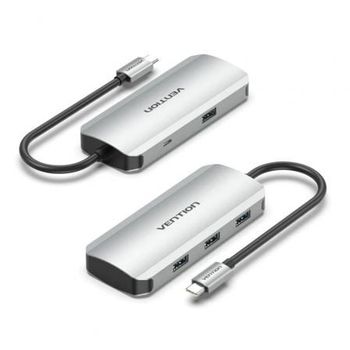 Hub Usb Tipo-c Vention Tnahb/ 4xusb/ 1xmicrousb Pd