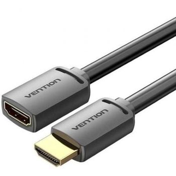 Cable Alargador Hdmi 4k Vention Ahcbf/ Hdmi Macho - Hdmi Hembra/ 50cm/ Negro