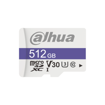 512gb Microsd Card, Read Speed Up To 100 Mb/s, Write Speed Up To 80 Mb/s, Speed Class C10, U3, V30, Tbw 70tb (dhi-tf-c100/512gb)