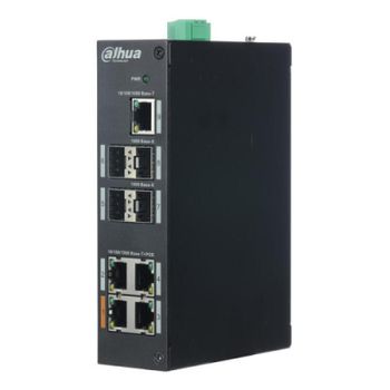 (dh-pfs3409-4gt-v2) Switch Poe 4 Puertos 10/100/1000 +1 Uplink Gigabit +4sfp 96w 802.3at Layer 2