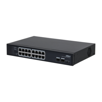 Switch Cctv Dahua Pfs3218-16gt-135 16 Puertos Gigabit 2sfp 135w