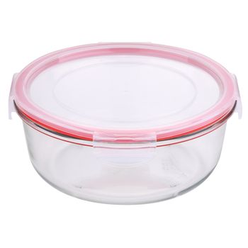 Tupperware-fiambrera, Redonda, 1200ml Vidrio Templado, Toledo