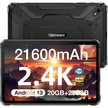 Tablet Doogee R20 Helio G99 Octa Core, 20gb Ram, 256gb, 10,4" - 26,42 Cm – Negro