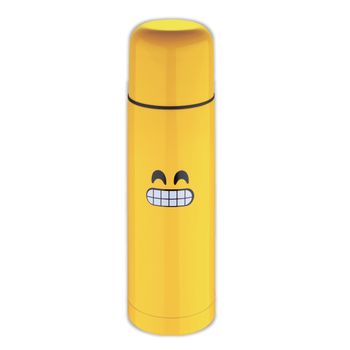 Termo Amarillo 28,5 Cm (750ml) En Acero Inoxidable, Dienteemoticonworld