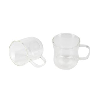 Set De Vasos Bergner Coffee & Tea Lovers 2 Piezas 230 Ml