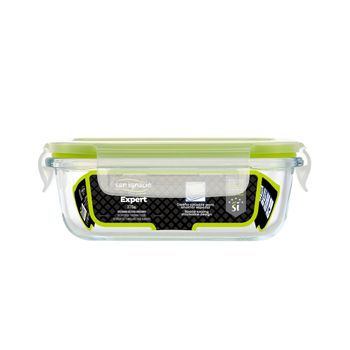 Fiambrera Hermetica Rectangular Borosilicato San Ignacio Vitoria 1500ml  Verde con Ofertas en Carrefour