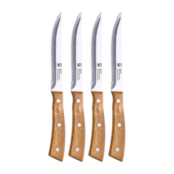 Juego Cuchillos Cocina Profesional Hoja Acero Inoxidable, Cocinero,  Cebollero, Santoku Tijeras Oro Rosado Berlinger Haus Rose Gold con Ofertas  en Carrefour