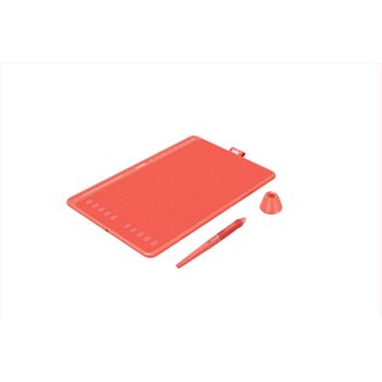 Tablet De Diseño Gráfico Huion Inspiroy Hs611 Coral Red