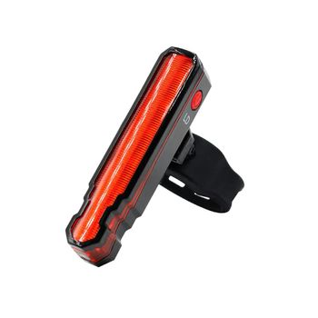 Luces Traseras Para Bicicleta - Usb Recargable 2h Ld/led Luz Trasera Impermeable De Modo Doble - Luces De Advertencia Rojas - 15 Opciones De Modo (negro)