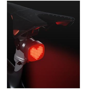 Luz Trasera De Bicicleta Para Conducción Nocturna, Luces Traseras De Bicicleta Con 7 Modos, Detección De Freno Y Luces Led Traseras Impermeables Ipx6 Recargables Por Usb Para Bicicleta (negro)