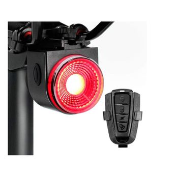 Luz Trasera De Bicicleta Inteligente: Luz De Freno Trasera De Bicicleta Recargable Por Usb Alarma Antirrobo Inalámbrica Luz Trasera Luces Traseras Intermitentes Led Rojas Automáticas Impermeable (negro)