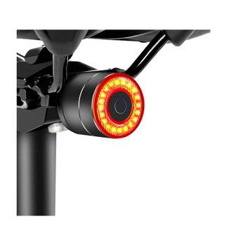 Luz Trasera Inteligente Para Bicicleta: Encendido/apagado Automático Linterna Trasera Para Bicicleta Luz De Freno Trasera Ultrabrillante Luz Estroboscópica Diurna De Alto Lumen Recargable Por Usb (negro)