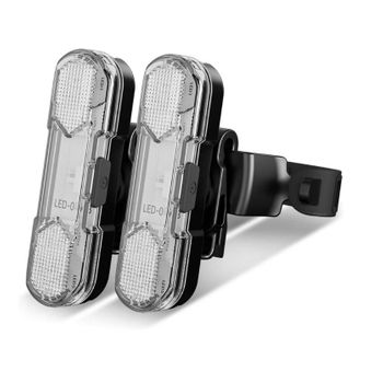 Luz Trasera Para Bicicleta, Paquete De 2, Luz Trasera Led Brillante Recargable Por Usb Para Bicicleta Con 4 Modos De Iluminación Luz Intermitente Para Bicicleta A Prueba De Agua (negro)