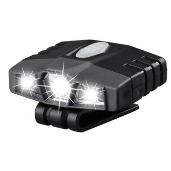 Luz Led Brillante Para Sombrero Con Clip, Manos Libres, Recargable, 150 Lúmenes, Foco Liviano, Luz Impermeable Para Tapa, Linterna, Luz Principal (negro)