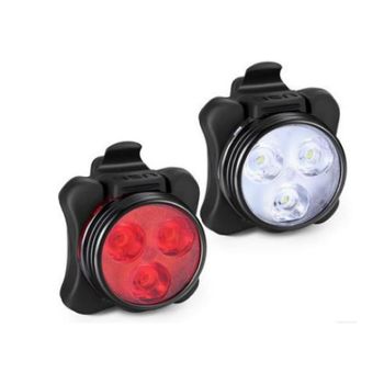 Luces Led Para Bicicleta Recargables Por Usb Superbrillantes, Luces Delanteras Y Traseras Ipx4 Impermeables Para Bicicleta De Montaña Y Carretera (negro)