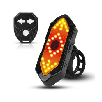 Luz Trasera De Bicicleta Deportiva Para Casco De Ciclismo, Mochila, Advertencia De Seguridad, Opciones De 5/6 Modos De Luz, Fácil De Instalar (negro)