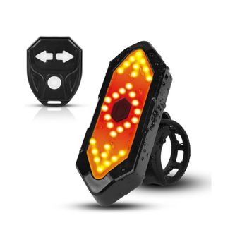 Luz Trasera Para Bicicleta, Luz Trasera Para Bicicleta, Potente Led, Recargable Por Usb, Luz Trasera Para Bicicleta Deportiva Ultrabrillante, Se Adapta A Mochila Para Casco De Ciclismo(negro)