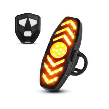 Luz Trasera Para Bicicleta, Luz Trasera Para Bicicleta, Potente Led, Recargable Por Usb, Luz Trasera Para Bicicleta Deportiva Ultrabrillante, Se Adapta A Mochila Para Casco De Ciclismo(negro)