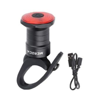 Luz Trasera Para Bicicleta, Luces Para Bicicleta, Potente Luz Trasera Para Bicicleta De 100 Lúmenes, Luz Trasera Para Bicicleta Portátil Recargable Por Usb, 7 Modos De Iluminación (negro)