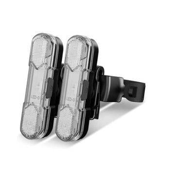 Luces De Bicicleta, Luz Trasera Para Bicicleta, Paquete De 2, Luz Trasera Led Brillante Recargable Por Usb Para Bicicleta Con 4 Modos De Iluminación, Luz Impermeable Para Bicicleta (blanco)