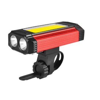 Juego De Luces Para Bicicleta, Luces De Bicicleta Recargables Por Usb, Faro Led Impermeable De 2200 Mah, Luz Para Bicicleta De Montaña, Seguridad Y Fácil Montaje (rojo)