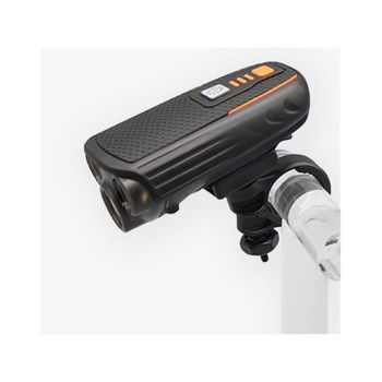 Faro De Bicicleta 5200mah Luz Recargable Usb Luz Delantera De Bicicleta Impermeable Para Montar De Noche (negro)