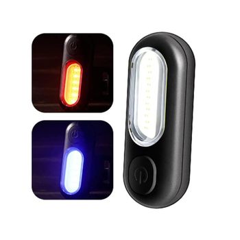 Luz Trasera Para Bicicleta, Luz Recargable Por Usb Para Bicicleta, Luz Trasera Roja De Alta Intensidad Para Bicicleta, Resistente Al Agua, Lámpara Led Para Casco Y Mochila, 5 Modos De Luz (negro)