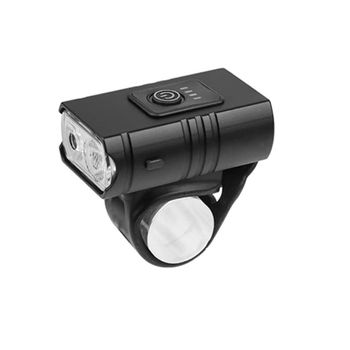 Juego De Luces Para Bicicleta Luz Impermeable Para Bicicleta Juego De Luces Para Bicicleta Recargable Por Usb Sensor Inteligente Faro Delantero Para Ciclismo Linterna Led Para Bicicleta (negro)