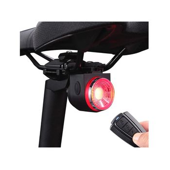 Luz Para Bicicleta, Con Sensor De Freno Inteligente, Luz Trasera Con Alarma Antirrobo Para Bicicleta Con Control Remoto, Luces Para Bicicleta Recargables Por Usb, Luces Traseras Led Impermeables (negro)