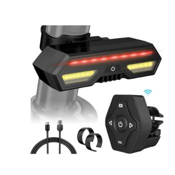 Luz Trasera De Bicicleta Led Impermeable Para Carga Usb (negra)