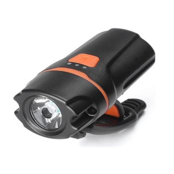 Luz Delantera Y Trasera Para Bicicleta, 1200 Lúmenes Ipx6 Impermeable 6 Modos Usb Recargable Resistente Y Duradera, Linterna De Emergencia, Para Correr, Acampar (negro)