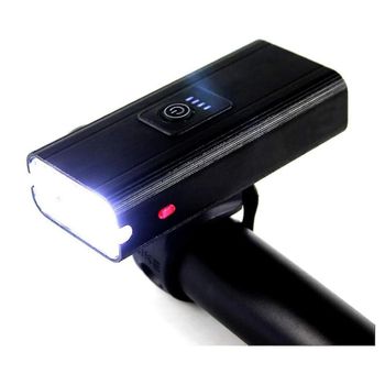 Luces Para Bicicleta, Faro Para Bicicleta Recargable Por Usb Con Accesorios, Luz Para Bicicleta Impermeable, Luz Para Bicicleta De Montaña, Fácil De Montar Para Todas Las Bicicletas (negro)