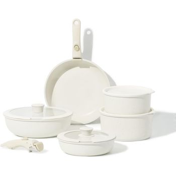 Bateria De Cocina Induccion Y Sartenes Antiadherentes - Ollas 20cm,18cm - Sartenes 20,26 Cm - Sartén Hondo Con Tapa 26 Cm